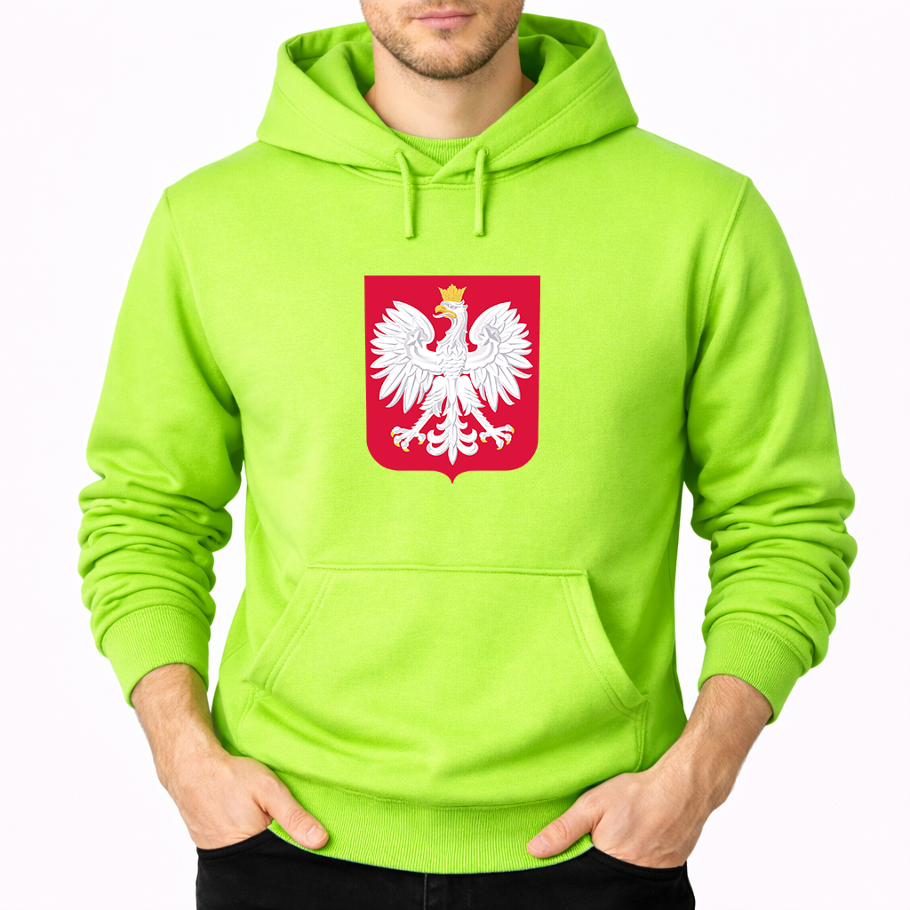 Men's Poland National Soccer Team Pullover Hoodie