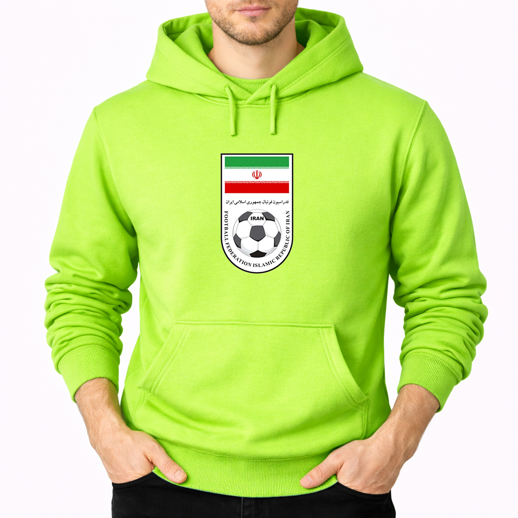 Men's Iran National Soccer Team Pullover Hoodie
