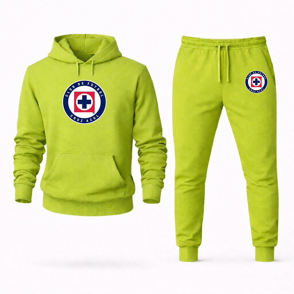 Men's Cruz Azul Football Club Hoodie Joggers Set