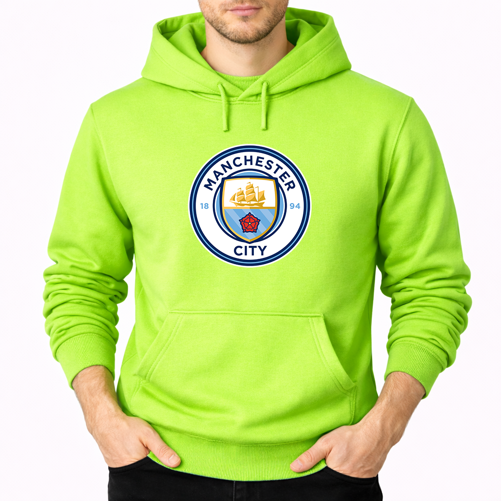 Men's Manchester City Soccer Pullover Hoodie