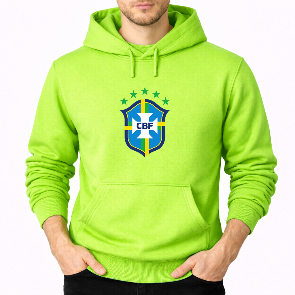 Men's Brazil National Soccer Team Pullover Hoodie