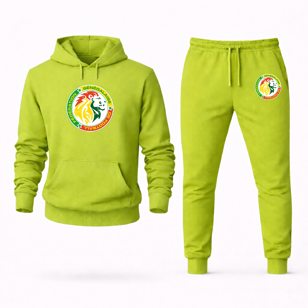 Men's Senegal National Soccer Team Hoodie Joggers Set