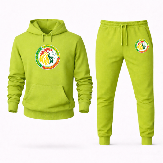 Men's Senegal National Soccer Team Hoodie Joggers Set