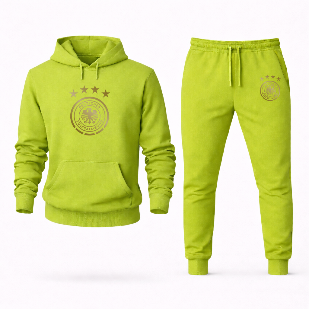 Men's Germany Soccer Logo Hoodie Joggers Set
