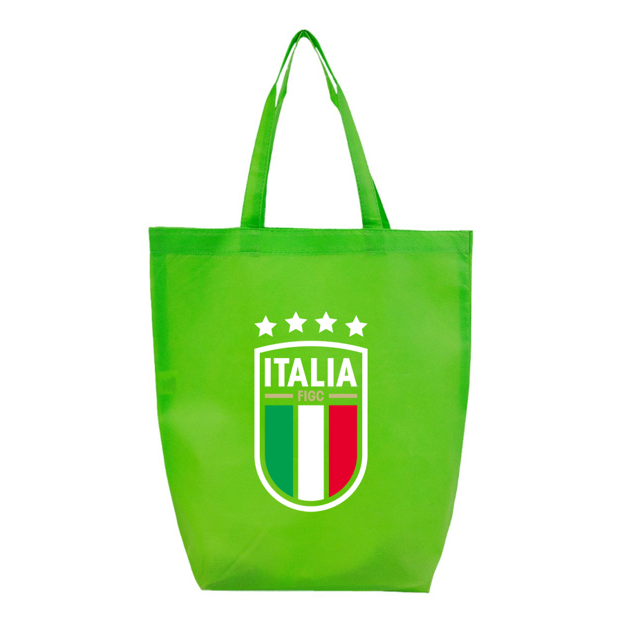 Italy National Soccer Team (Blue) (White) - Q-Tees - Non-Woven Gusset Bottom Tote - Q1251