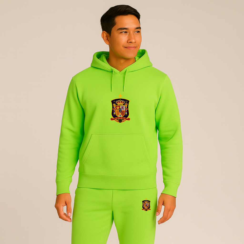Men's Spain National Soccer Team Hoodie Joggers Set