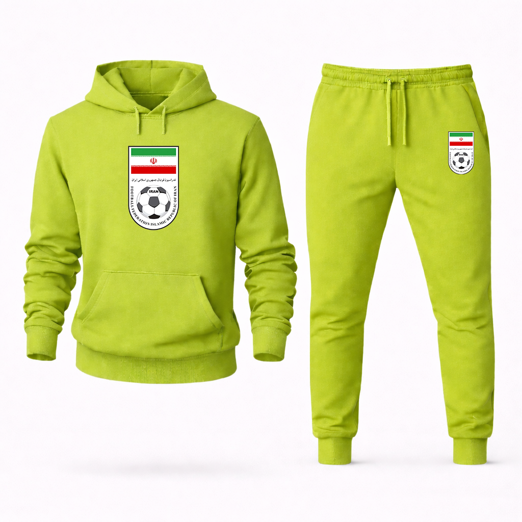 Men's Iran National Soccer Team Hoodie Joggers Set