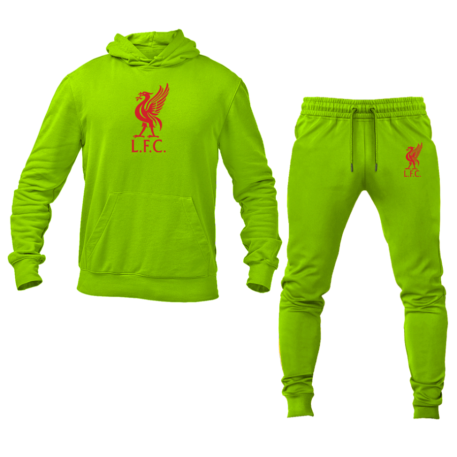 Men's Liverpool L.F.C. Soccer Logo Hoodie Joggers Set