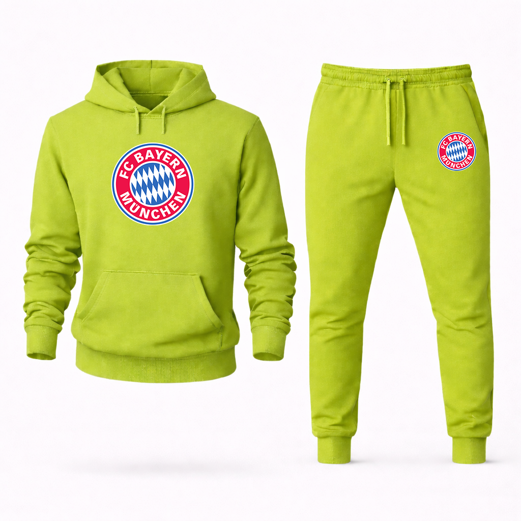 Men's F.C. Bayern Munchen Soccer Logo Hoodie Joggers Set