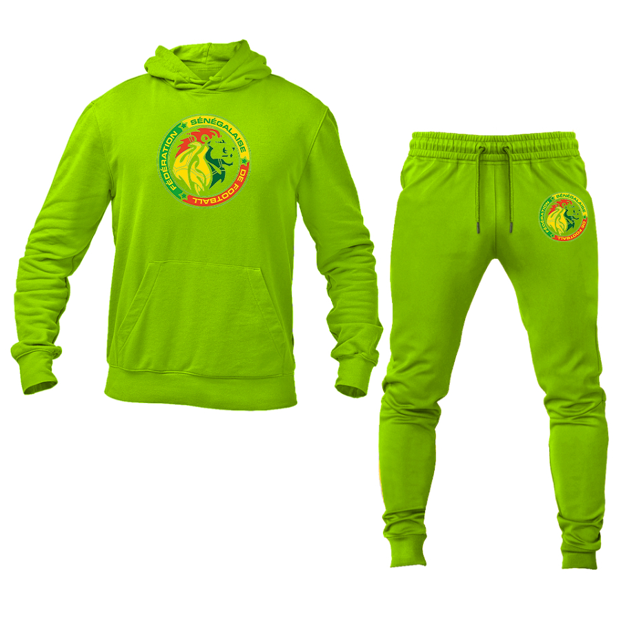 Men's Senegal National Soccer Team Hoodie Joggers Set