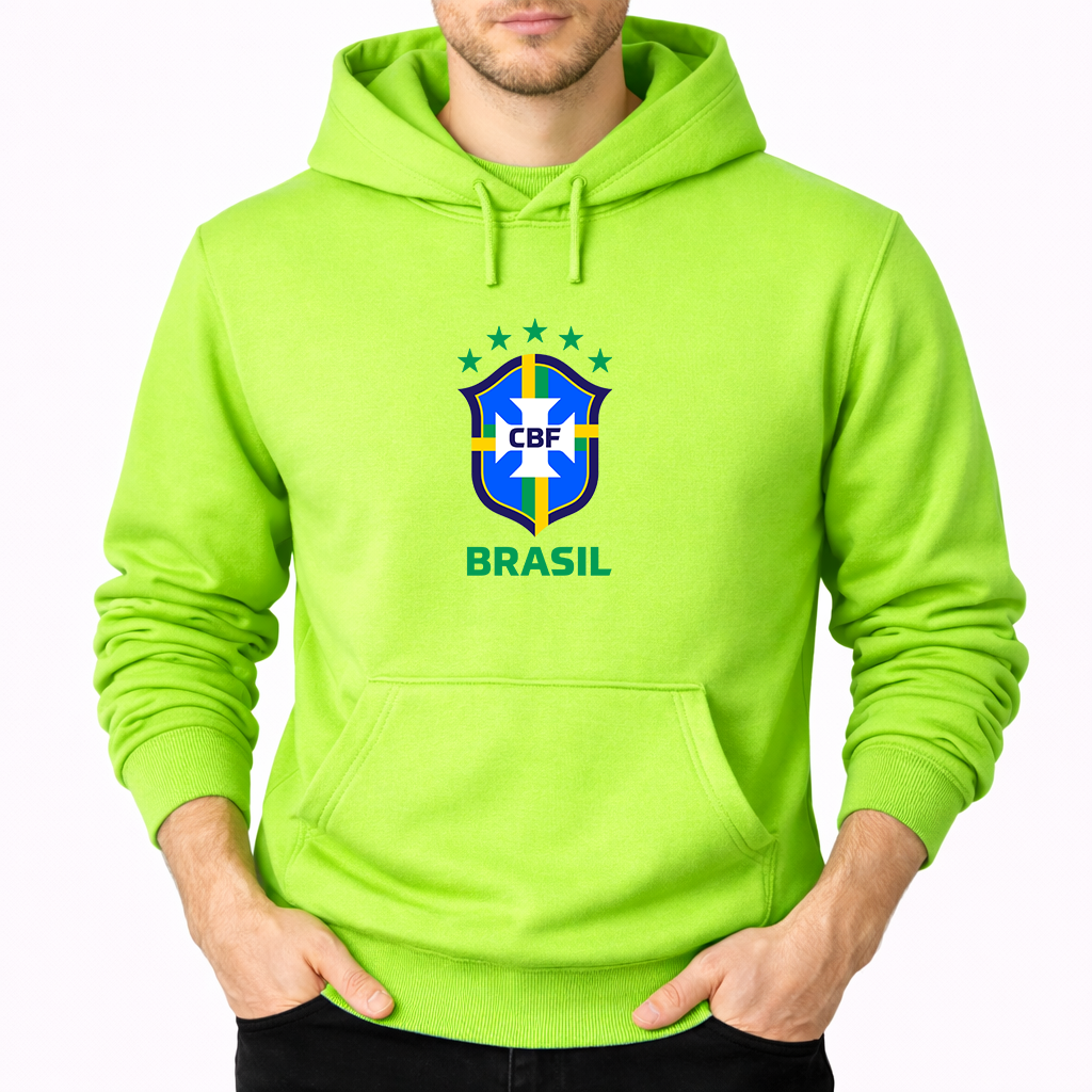 Men's Brasil National Soccer Team Pullover Hoodie