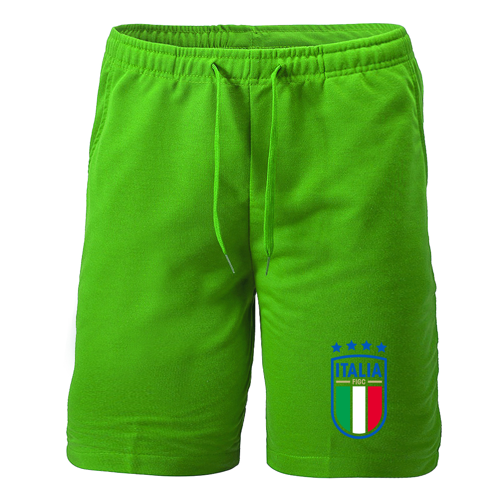 Men's Italy National Soccer Athletic Fleece Shorts