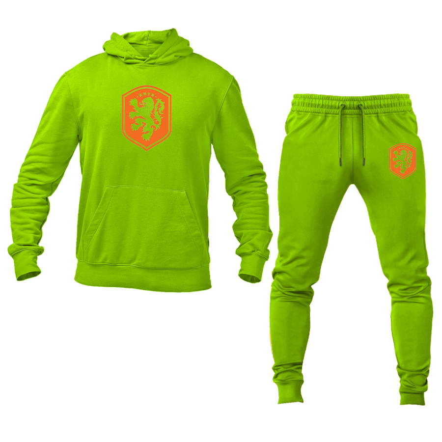 Men's Netherlands National Soccer Team Hoodie Joggers Set