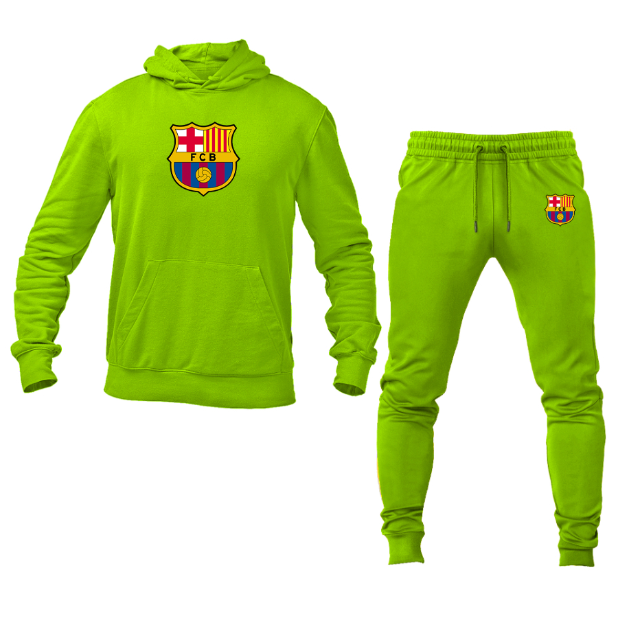 Men's F.C. Barcelona Soccer Logo Hoodie Joggers Set