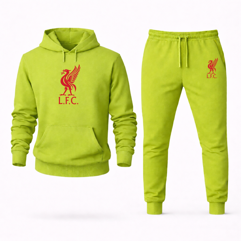 Men's Liverpool L.F.C. Soccer Logo Hoodie Joggers Set