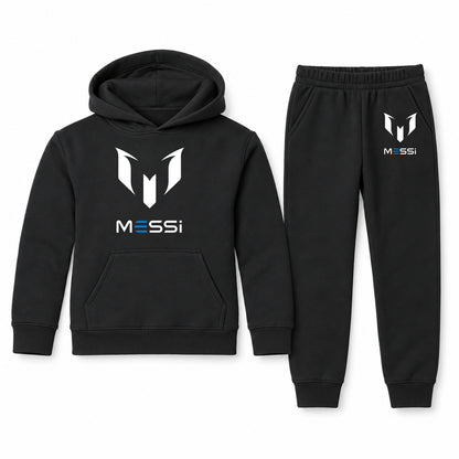 Lionel Messi Air Messi youth hoodie jogger set, Black, Youth Large ages 10–12