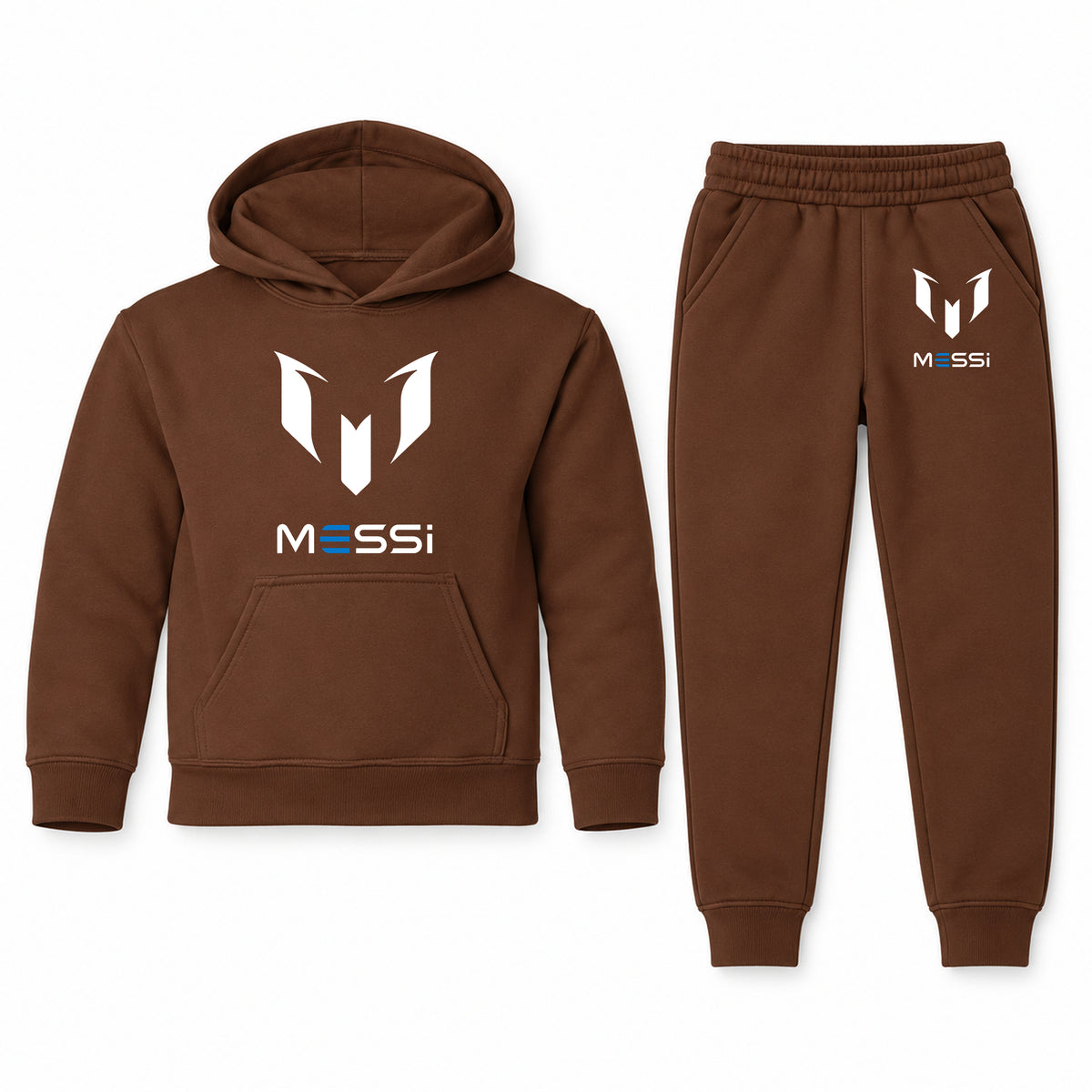 Lionel Messi Air Messi youth hoodie jogger set, Brown, Youth Large ages 10–12