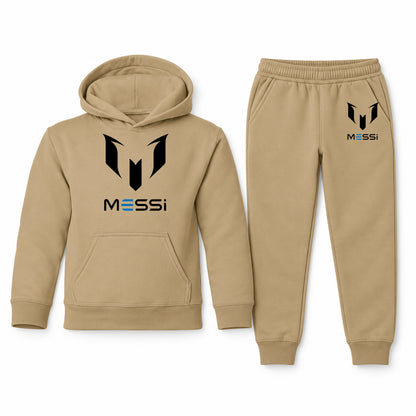 Lionel Messi Air Messi youth hoodie jogger set, Khaki, Youth Large ages 10–12