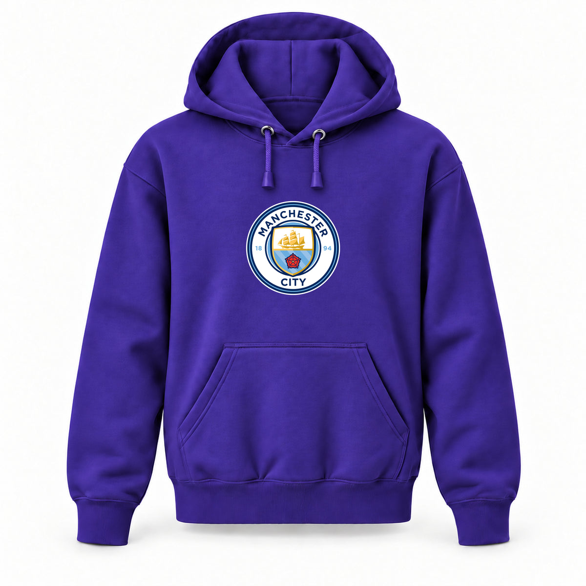 Manchester City Soccer - Youth Large Hoodie (Ages 10–12) | Color: Purple