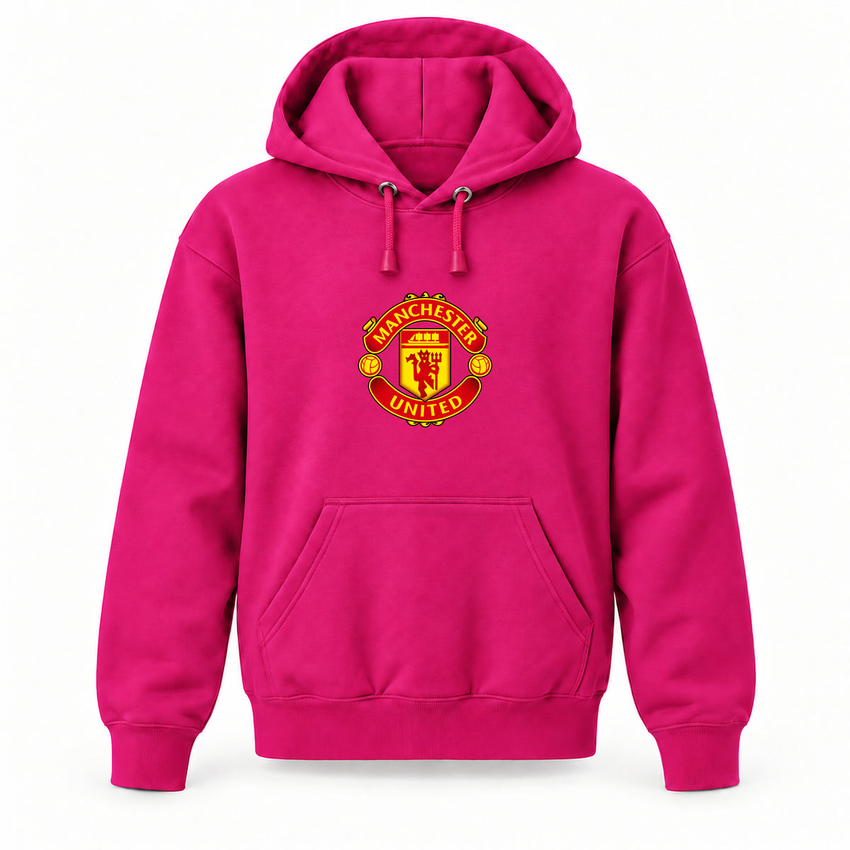 Manchester United Soccer - Youth Large Hoodie (Ages 10–12) | Color: Hot Pink