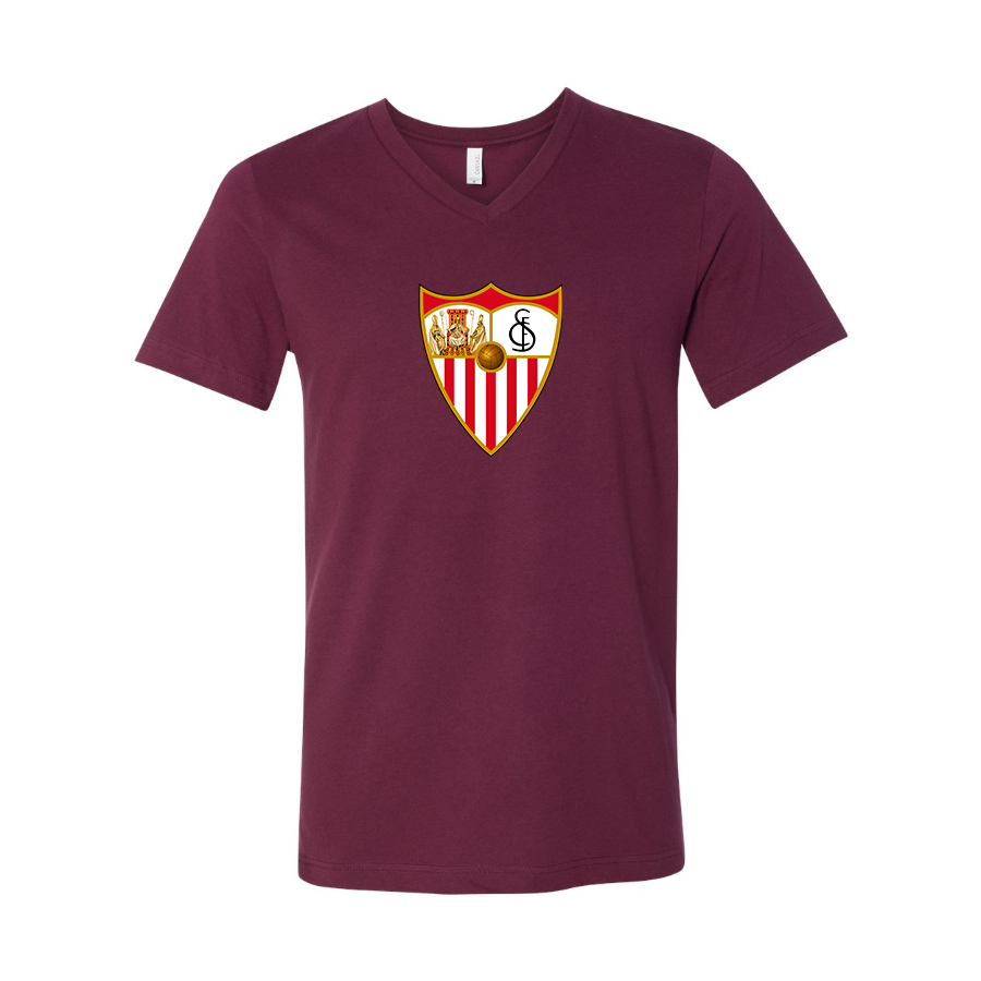 Men’s  Sevilla FC - BELLA + CANVAS - Jersey V-Neck Tee - 3005