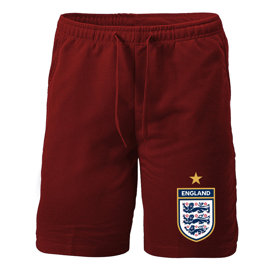 Men's England National Soccer Team Athletic Fleece Shorts