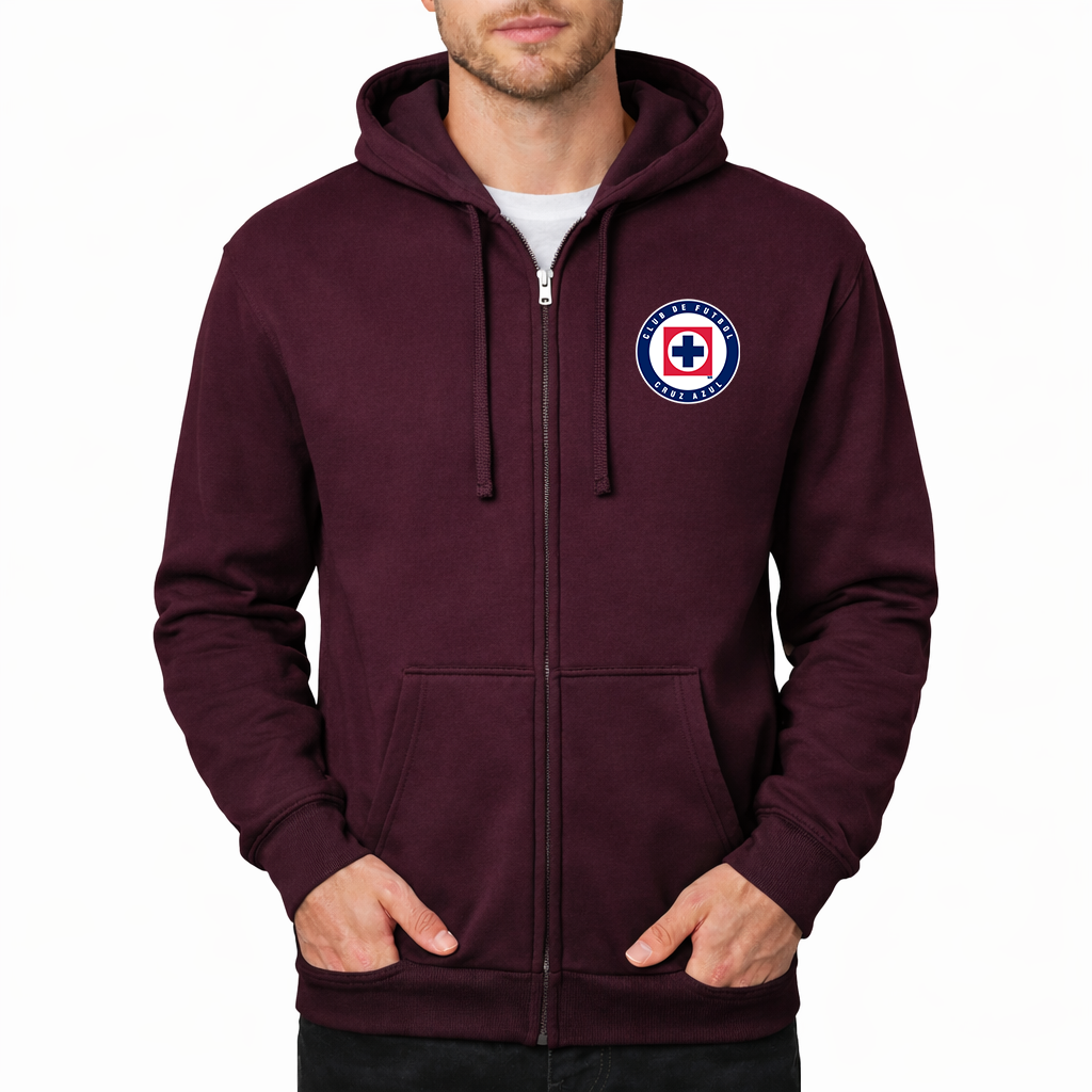 Men's Cruz Azul Football Club Zipper Hoodie