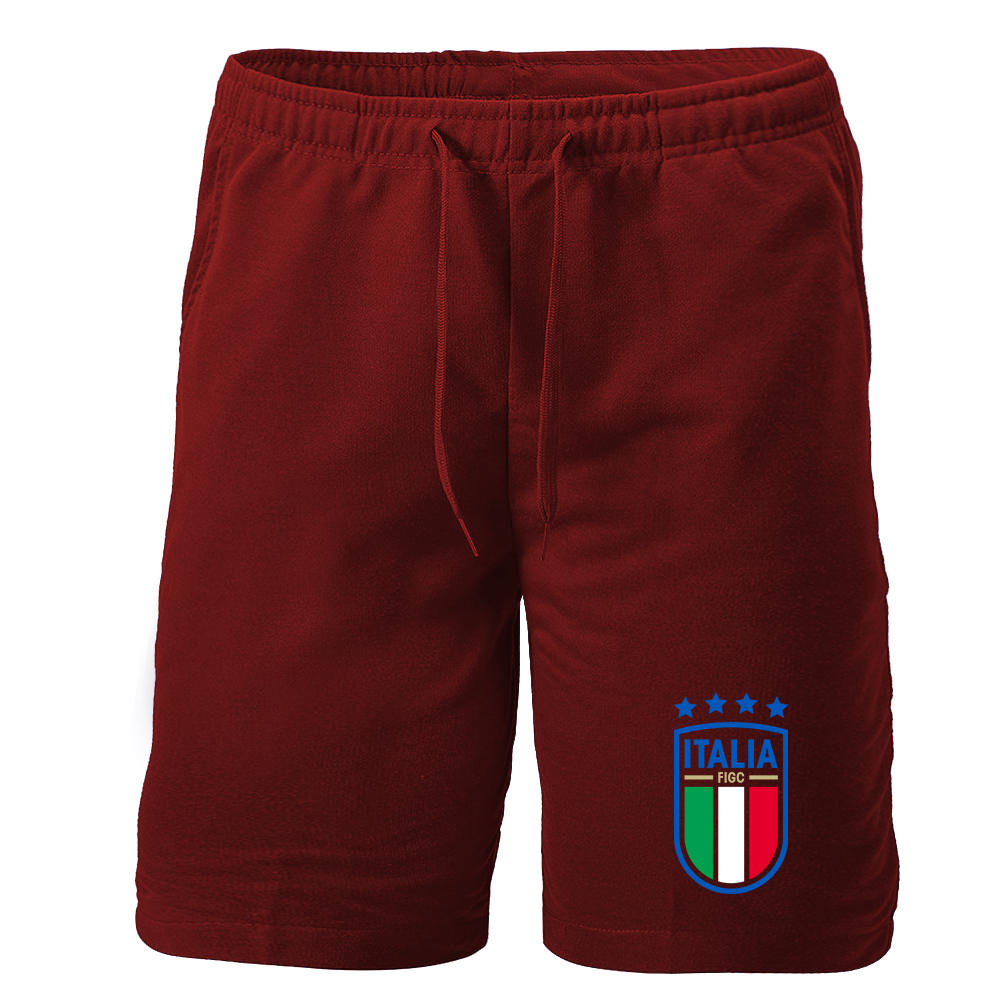 Men's Italy National Soccer Athletic Fleece Shorts