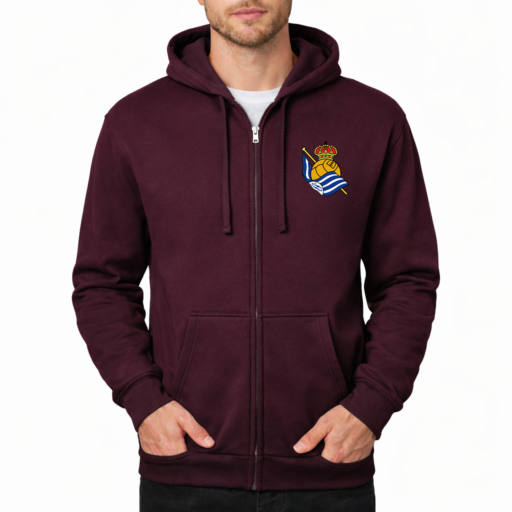 Men's Real Sociedad FC Zipper Hoodie