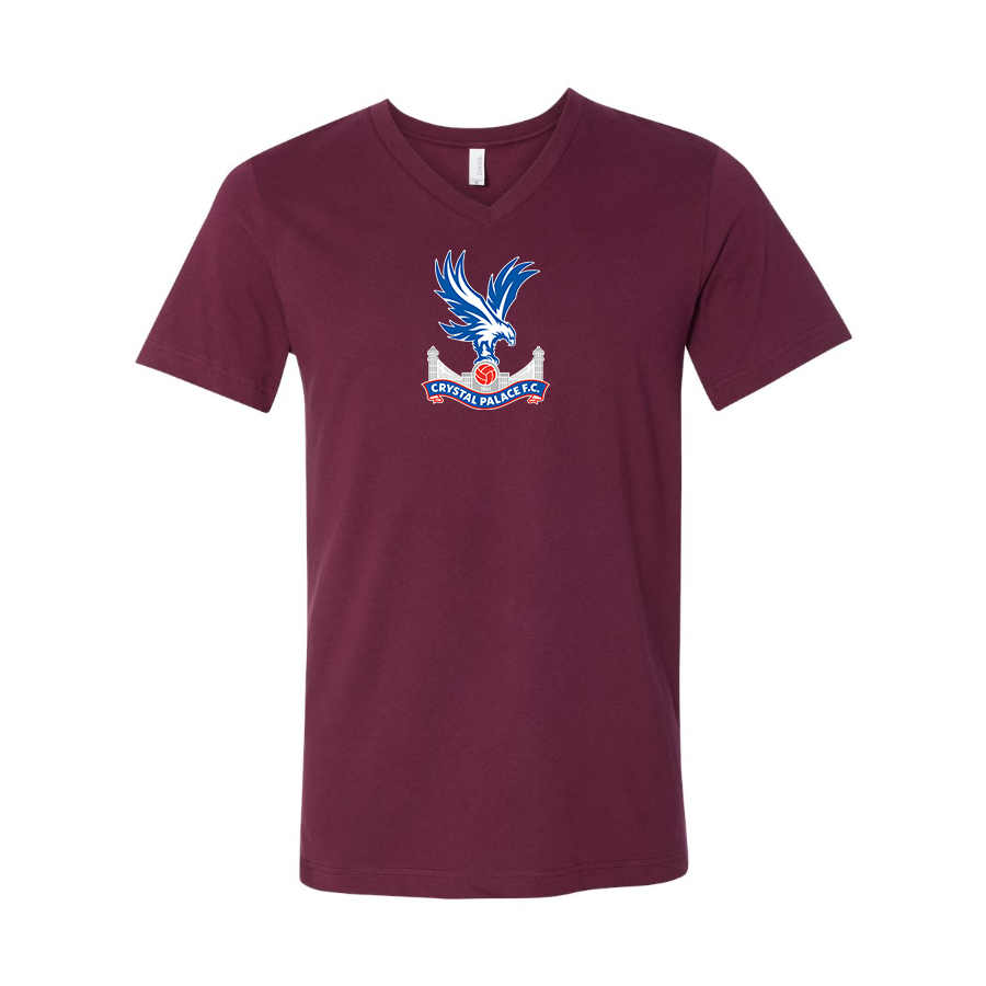 Men’s  Crystal Palace F.C - BELLA + CANVAS - Jersey V-Neck Tee - 3005