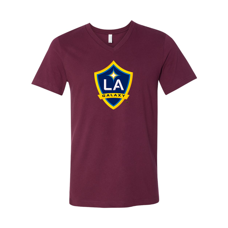 Men’s LA Galaxy FC - BELLA + CANVAS - Jersey V-Neck Tee - 3005