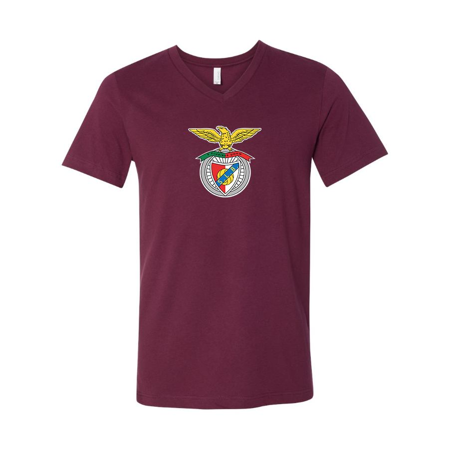 Men’s SL Benfica FC - BELLA + CANVAS - Jersey V-Neck Tee - 3005