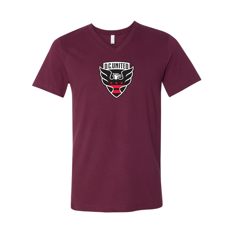 Men’s D.C. United FC - BELLA + CANVAS - Jersey V-Neck Tee - 3005