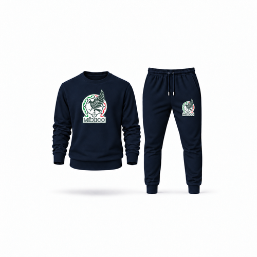 Men's Mexico Soccer Sweatshirt Joggers Set