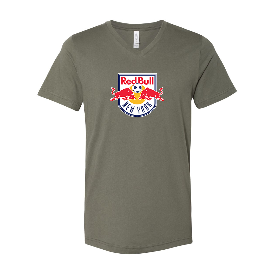 Men’s New York Red Bulls FC - BELLA + CANVAS - Jersey V-Neck Tee - 3005