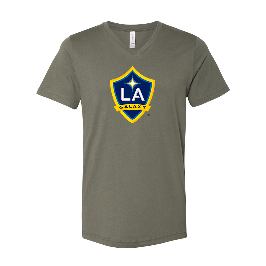 Men’s LA Galaxy FC - BELLA + CANVAS - Jersey V-Neck Tee - 3005