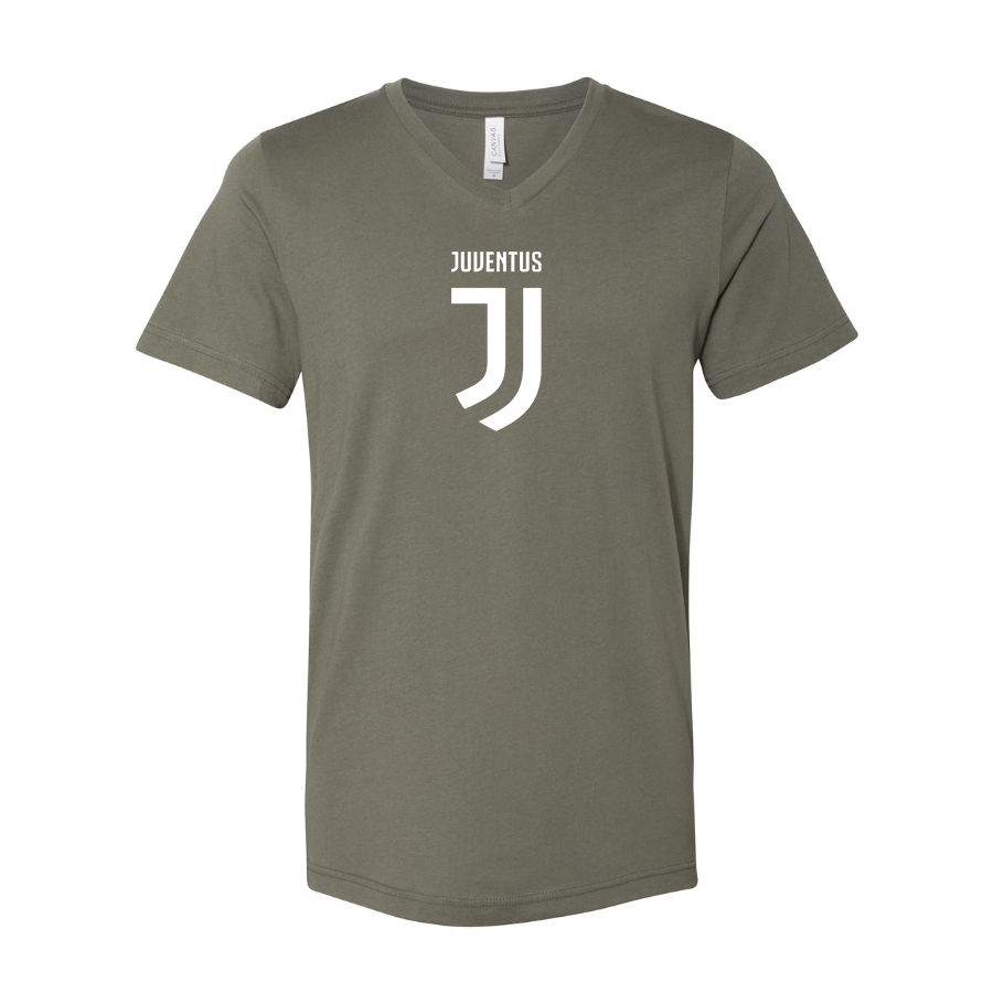 Men’s Juventus Soccer  - BELLA + CANVAS - Jersey V-Neck Tee - 3005