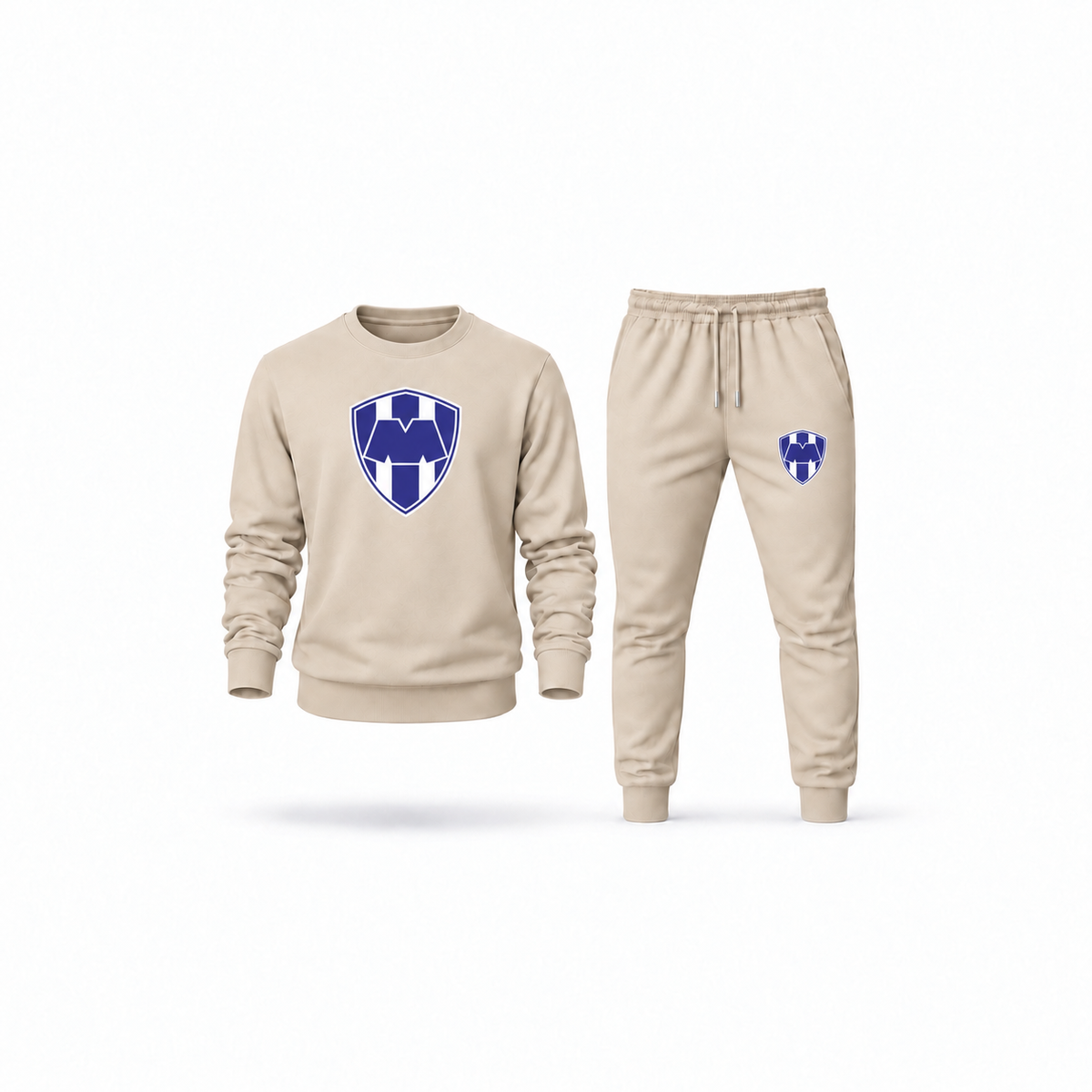 Men's Monterrey FC Sweatshirt Joggers Set | Color: Tan | Main