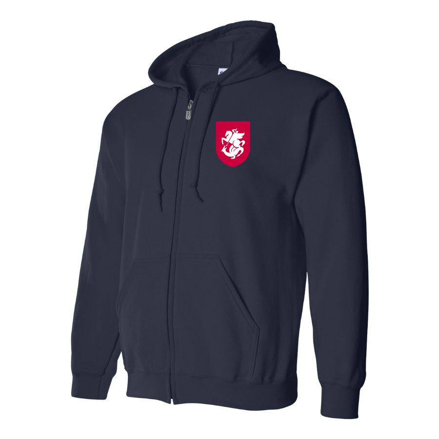 Men's Georgia National Soccer Team Zipper Hoodie