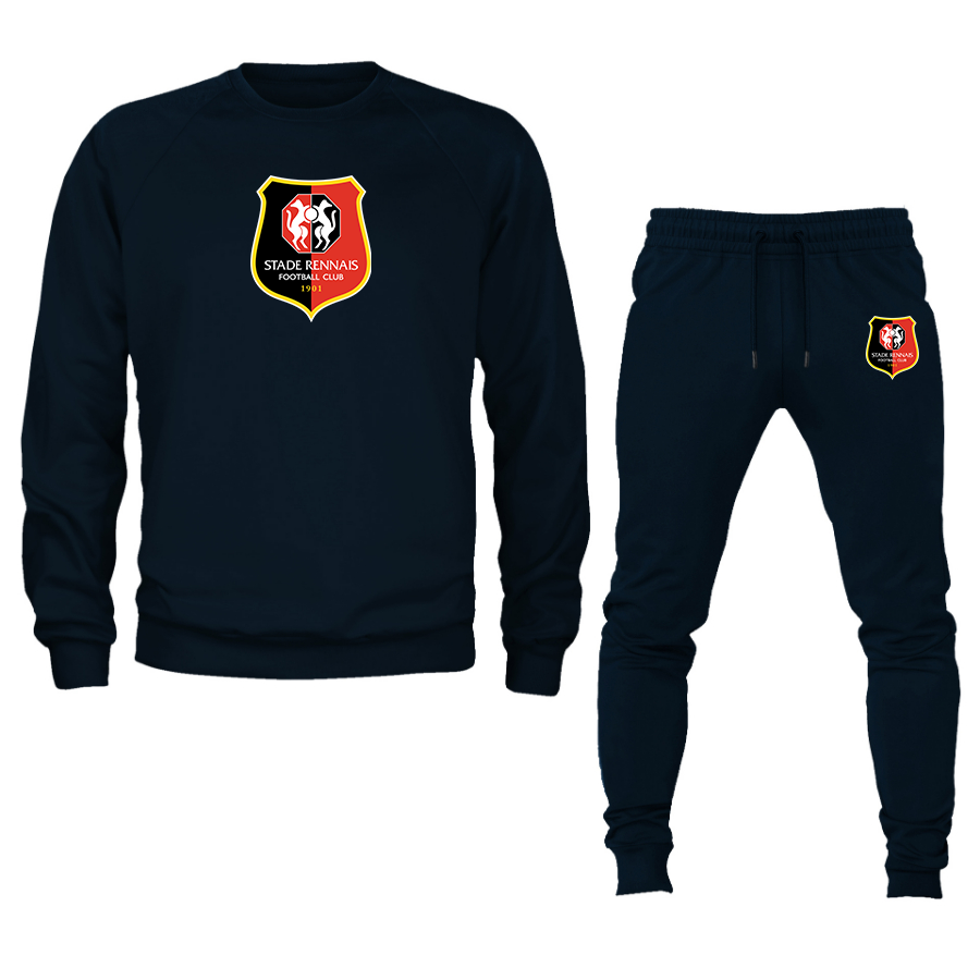 Men's Stade Rennais FC Crewneck Sweatshirt Joggers Suit