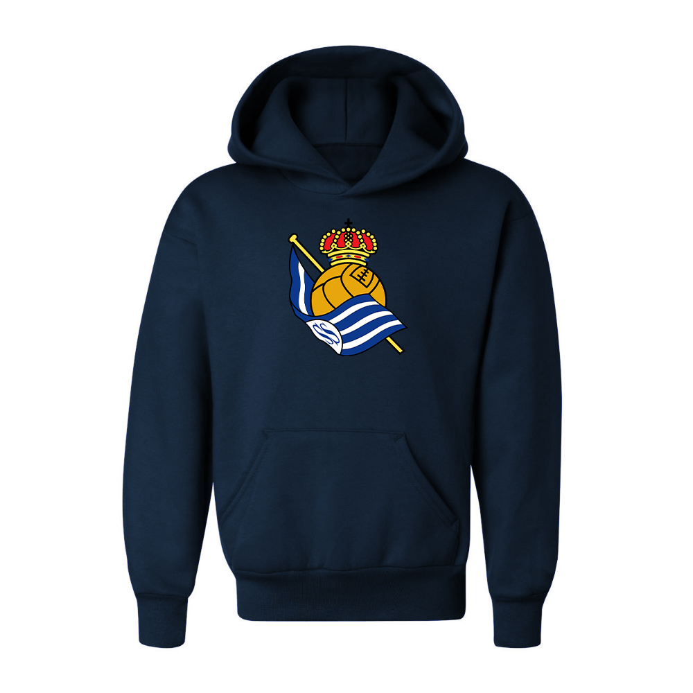 Youth Kids Real Sociedad FC Pullover Hoodie