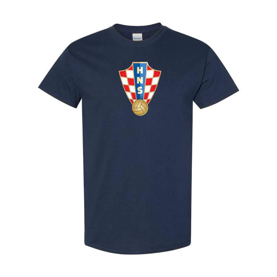 Youth Kids Croatia National Soccer Team Cotton T-Shirt