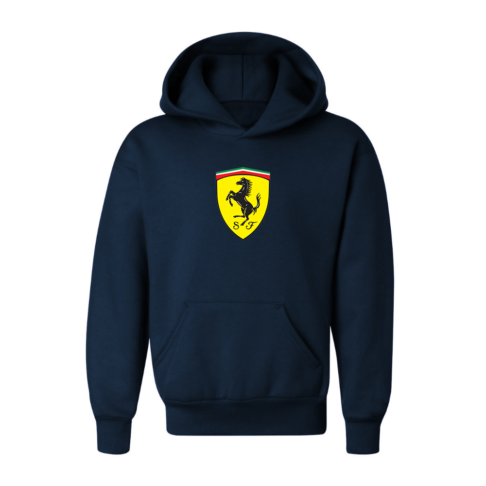 Youth Kids Ferrari Motorsport Car Pullover Hoodie