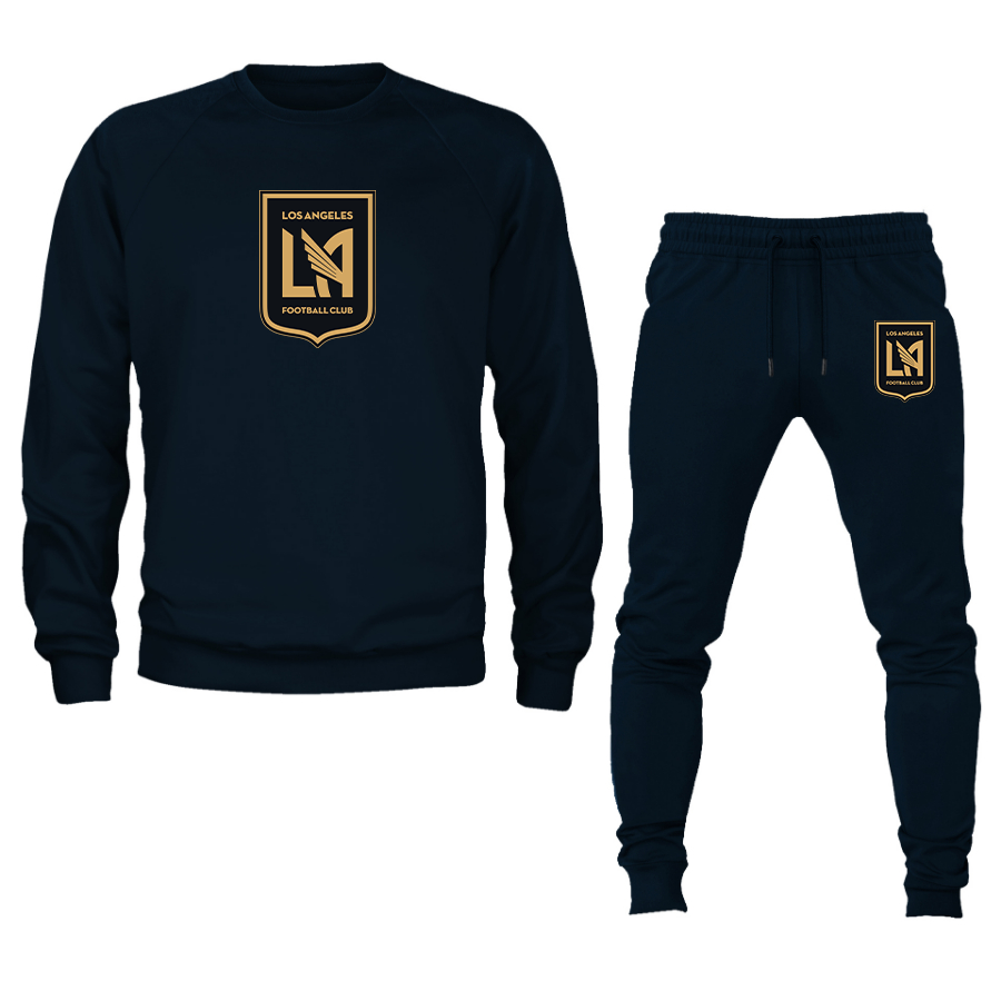 Men's LAFC Los Angeles Football Club Crewneck Sweatshirt Joggers Suit