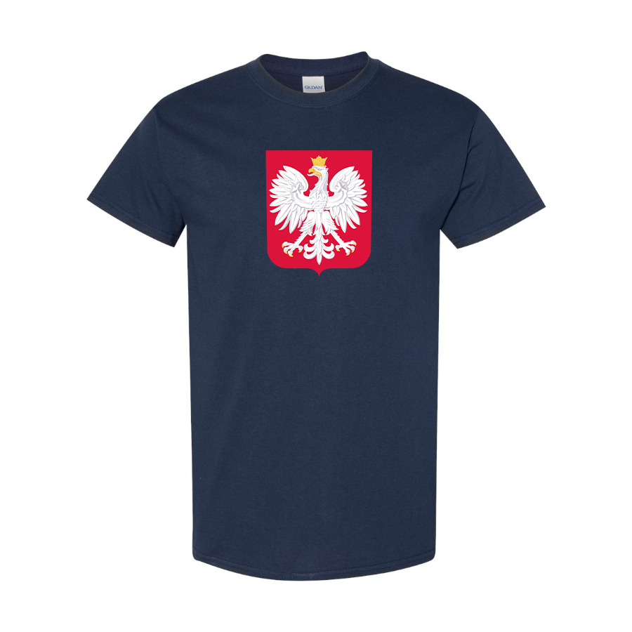 Men's Poland National Soccer Team Cotton T-Shirt