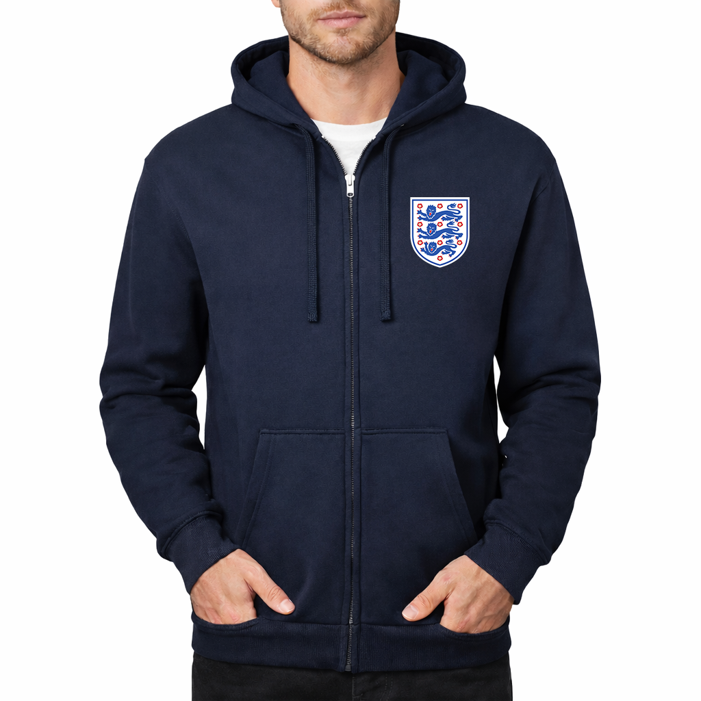 Men's England National Football Team Zipper Hoodie