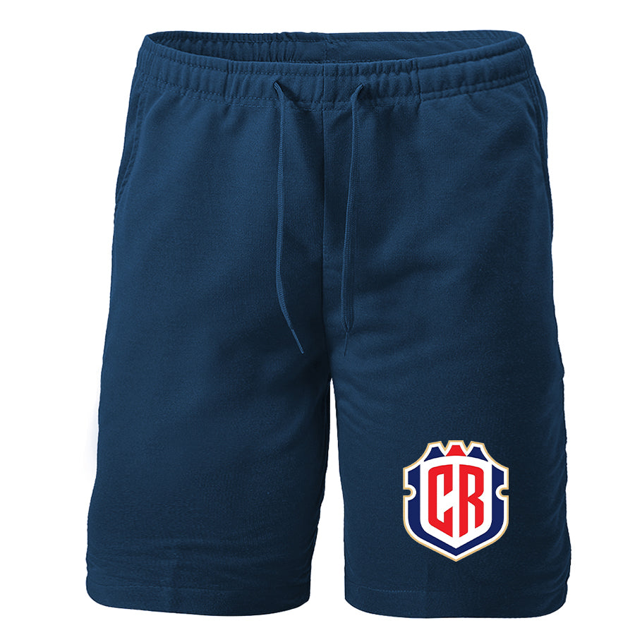 Men's Costa Rica National Soccer Team Athletic Fleece Shorts