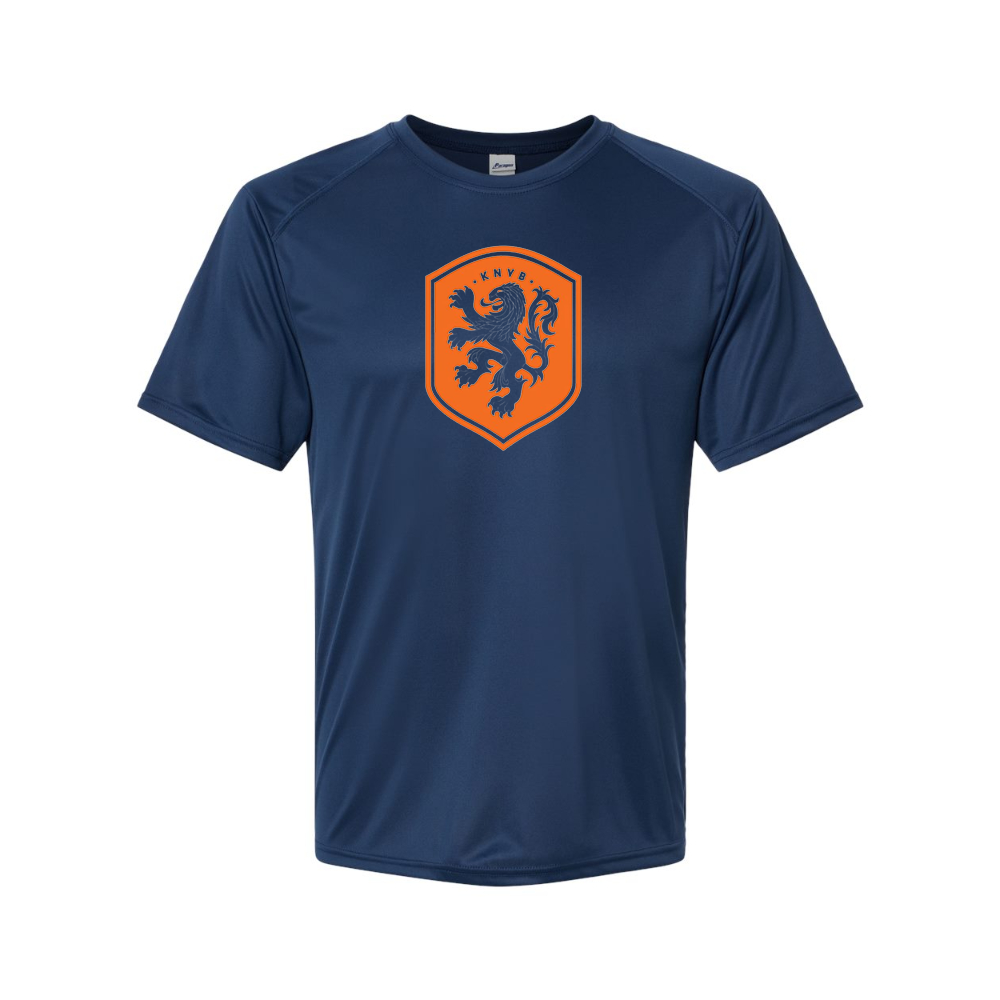 Youth Kids Netherlands National Soccer Team Performance T-Shirt