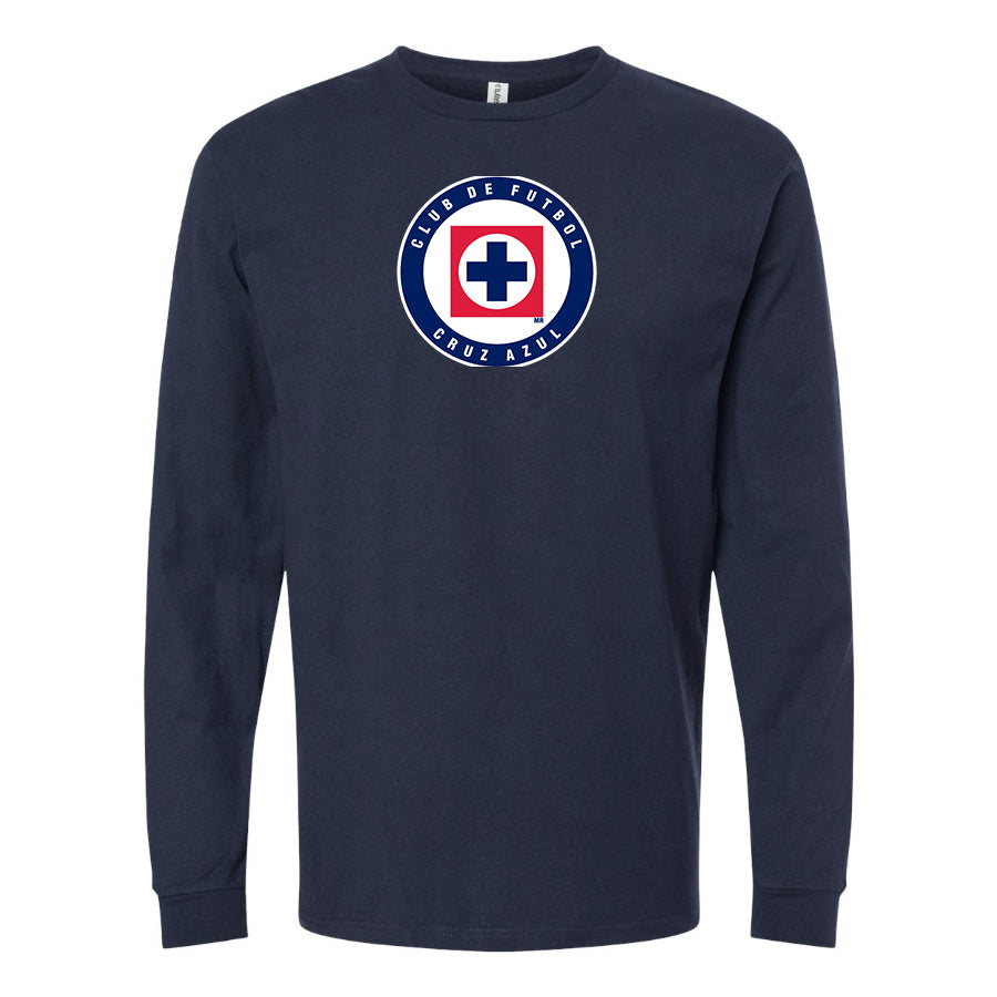 Men's Cruz Azul Football Club Long Sleeve T-Shirt