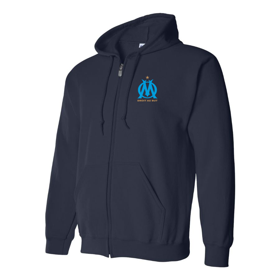 Men's Olympique de Marseille FC Zipper Hoodie